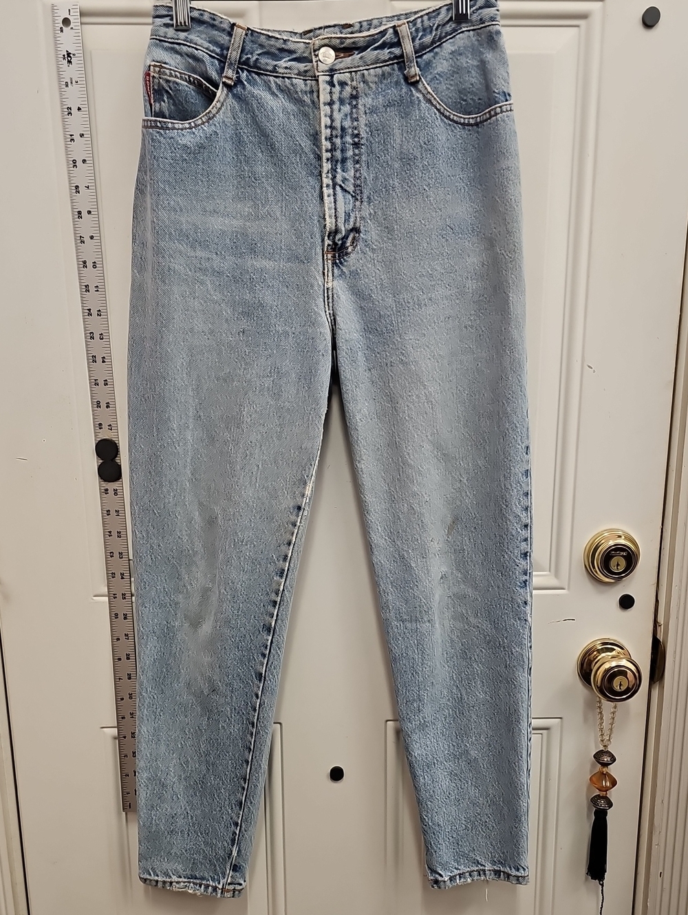 BONGO Light Wash High-Rise Straight Leg Jeans